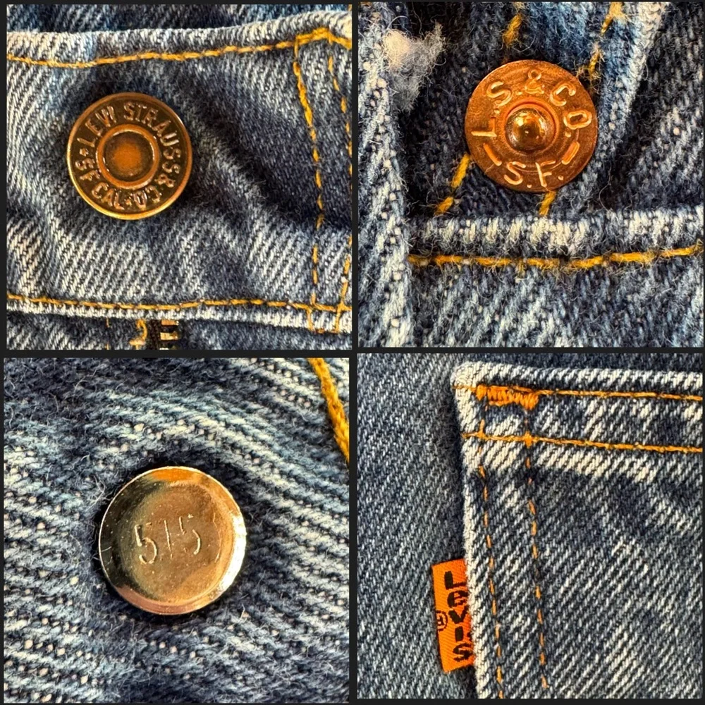 LEVI’s Vintage 506 Orange Tab Straight Leg Rare 4-Pocket Men’s Jeans (W38 L34)